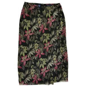 Preston & York Wrap Skirt‎ Size 12 Floral Boho Resortcore Vacay Chic Lightweight